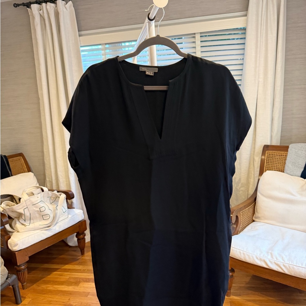 Classic Vince Silk T-shirt Dress